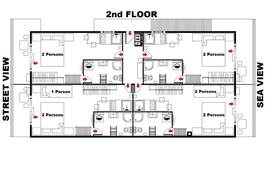 Studio Apartment with 4 Beds – No.9